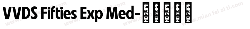 VVDS Fifties Exp Med字体转换